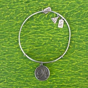 Wind & Fire Love Letter R Charm Bangle #167